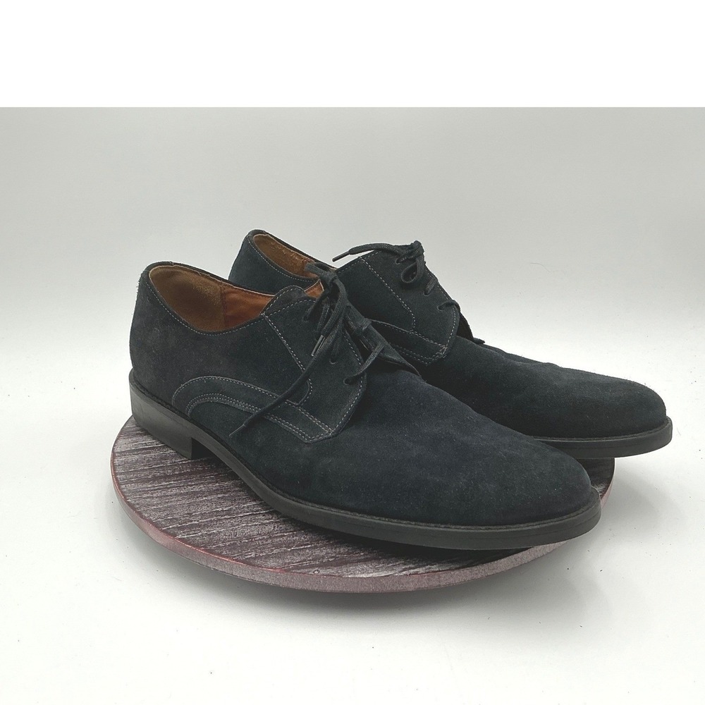 Johnston Murphy Oxfords Mens 12 Suede Oxford Dress Shoes Business Casual Black